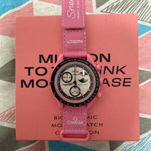 Omega X Swatch MoonSwatch Mission to the Pink Moonphase Watch